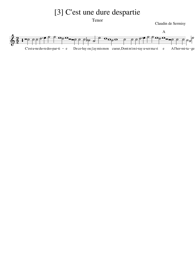 [3] C'est une dure despartie