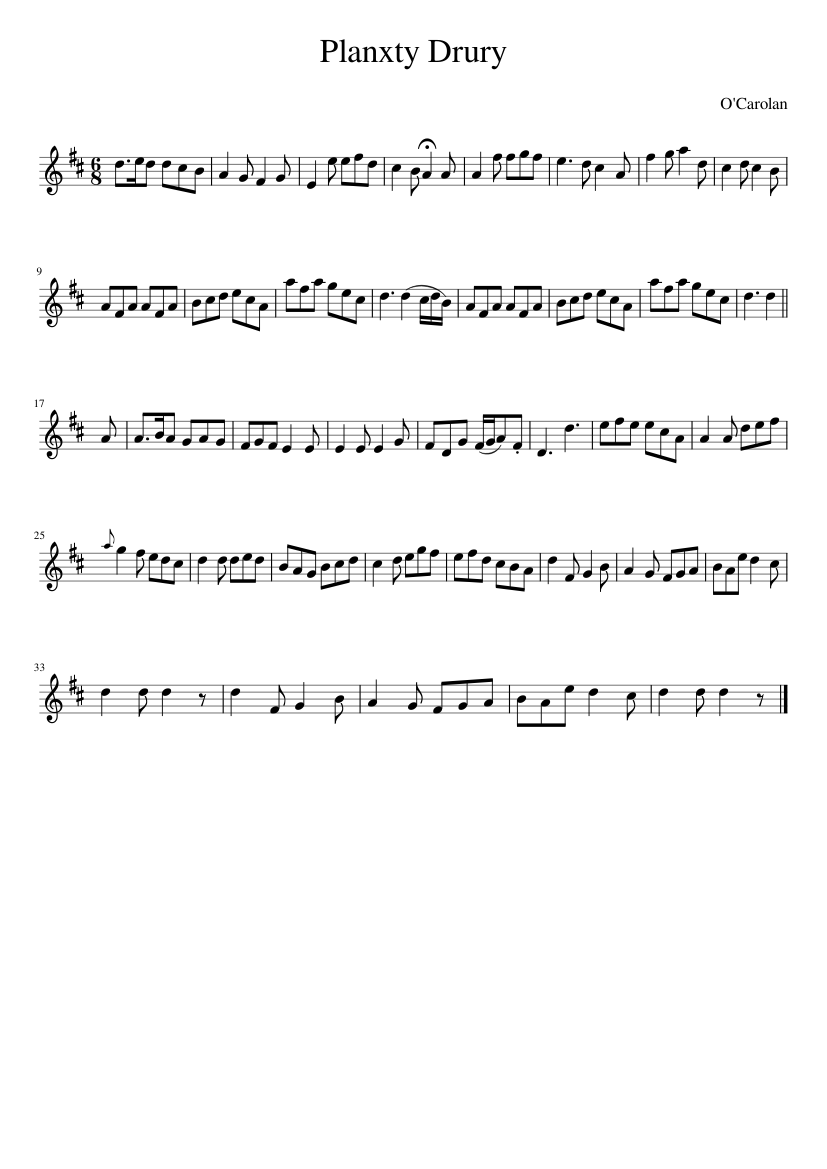PLANXTY DRURY