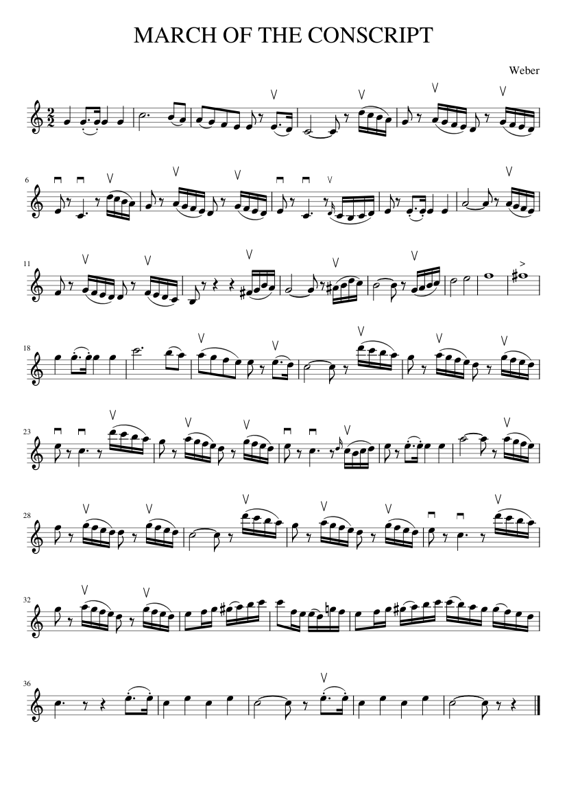 MARCH OF THE CONSCRIPT