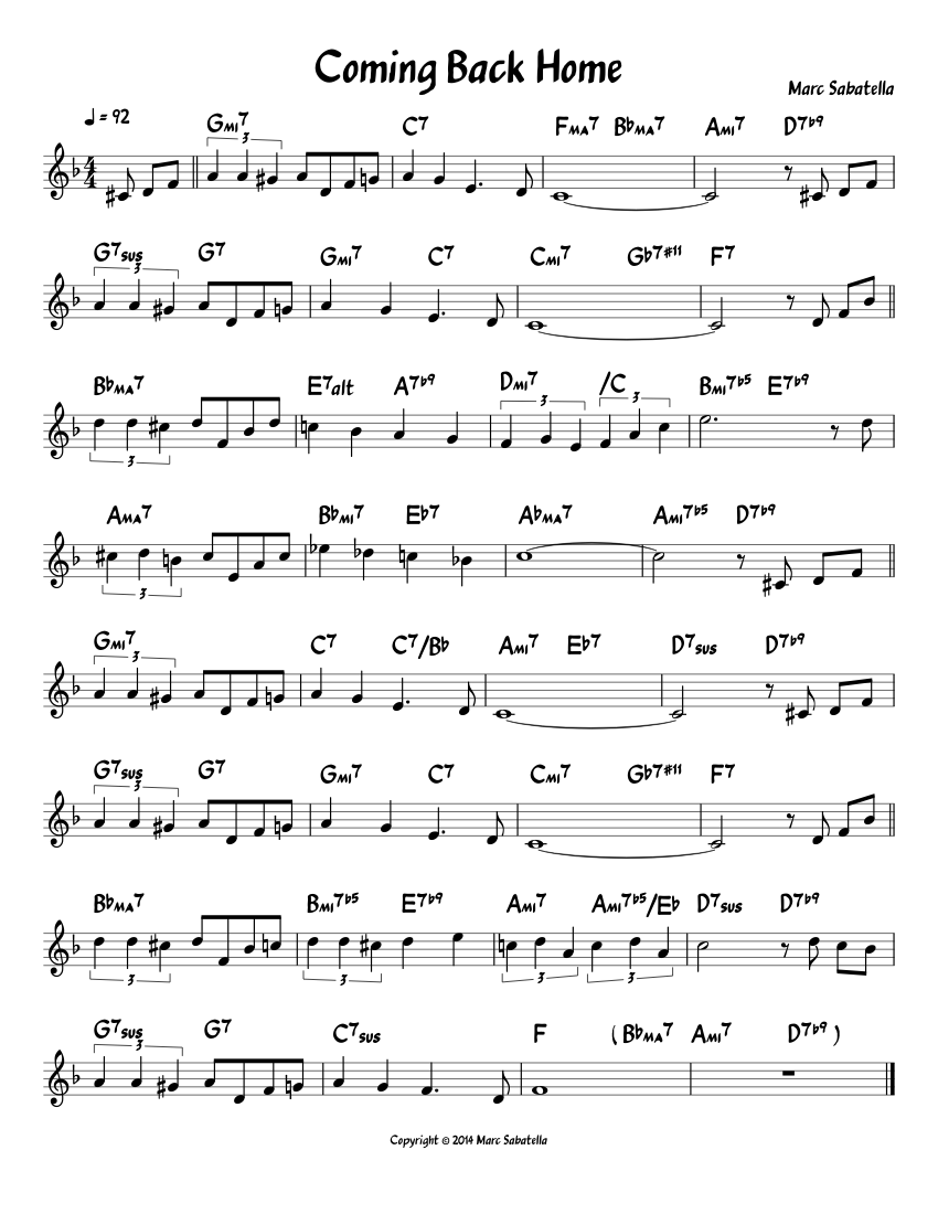 Coming Back Home piano tutorial