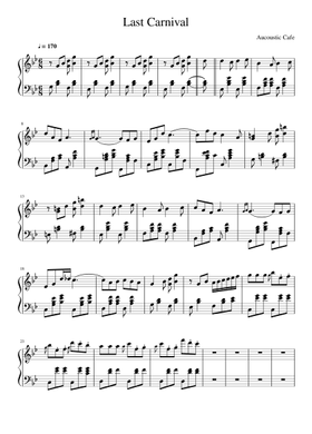 Last Carnival Sheet Music Free Download In Pdf Or Midi On Musescore Com