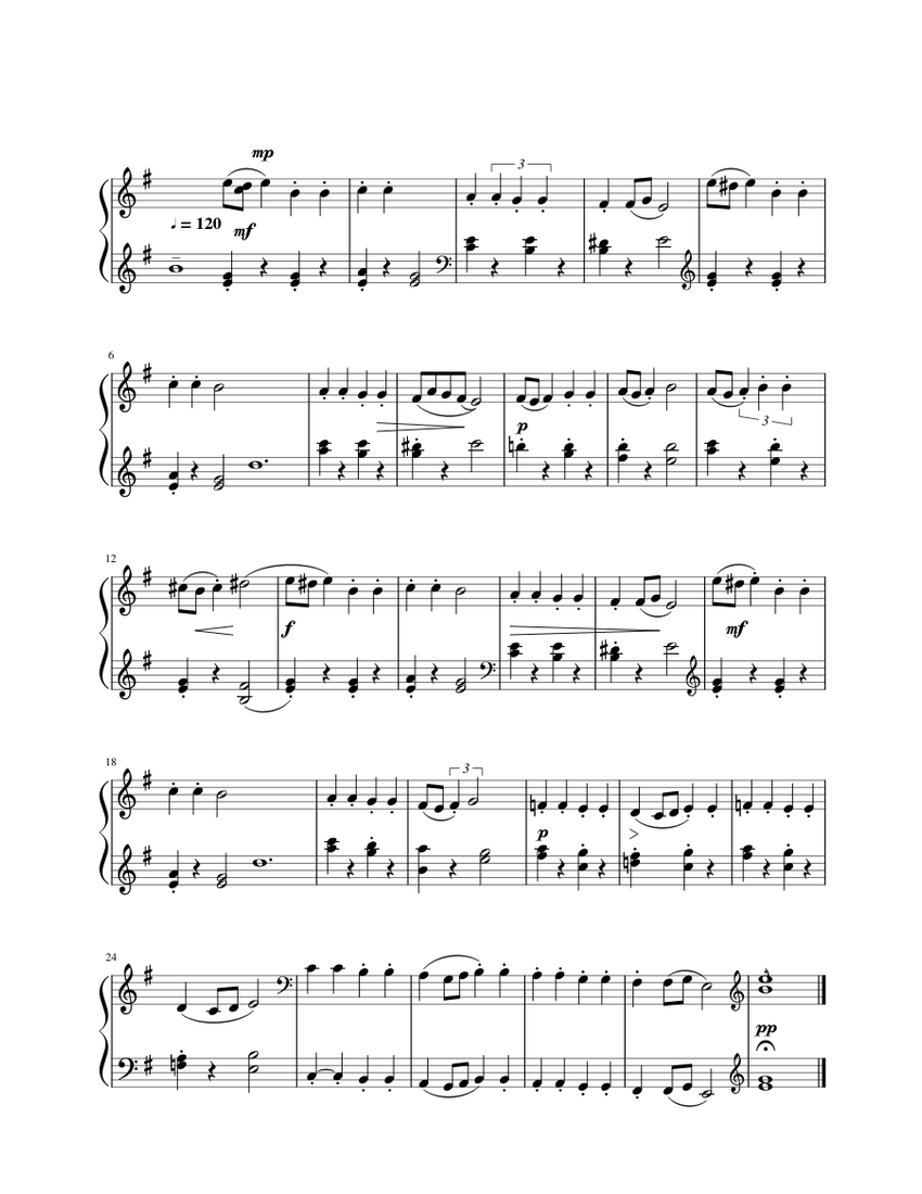 dance Sheet music for Piano (Solo) | Musescore.com