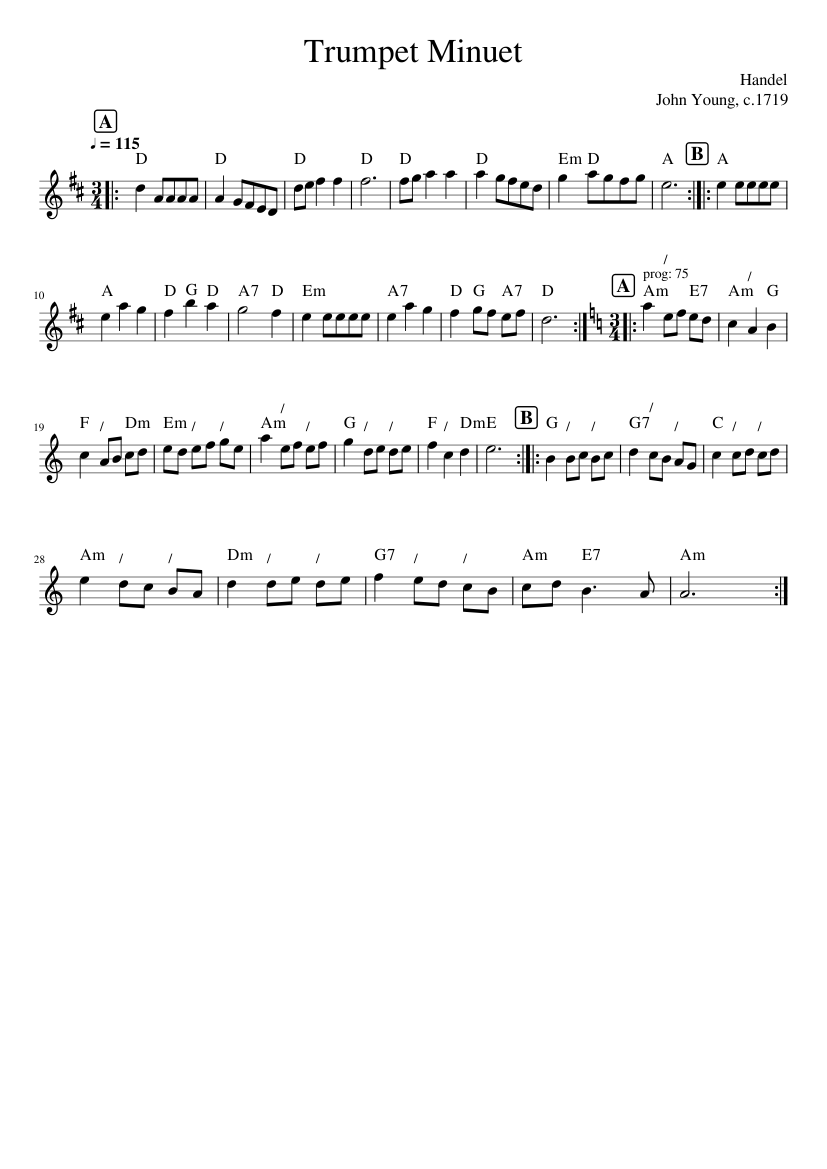 Trumpet Minuet