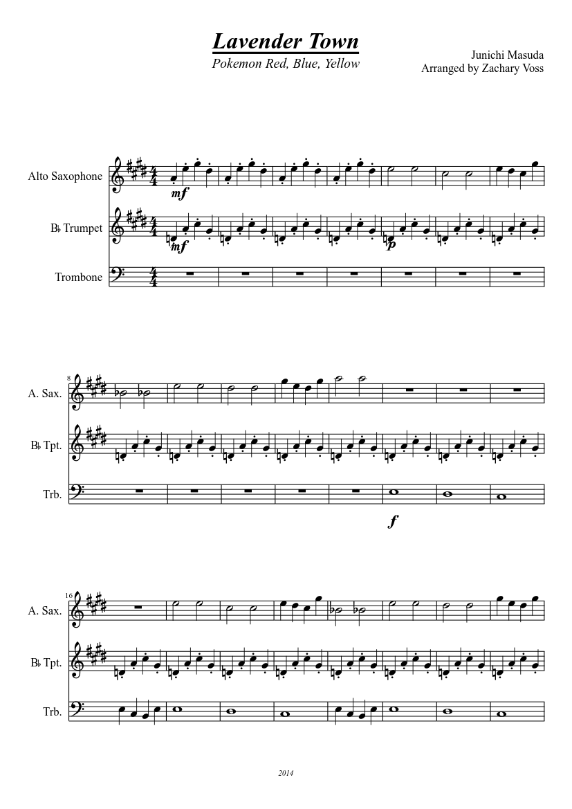 Town of Salem Homepage Theme Sheet music for Piano, Saxophone alto