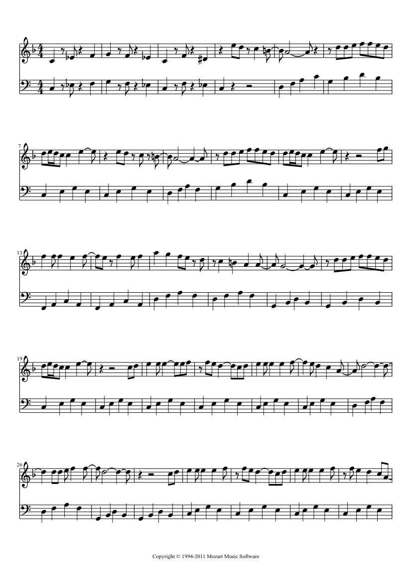 Mar De Rosas The Fevers Primeira Pagina Sheet Music Musescore Com mar de rosas the fevers primeira