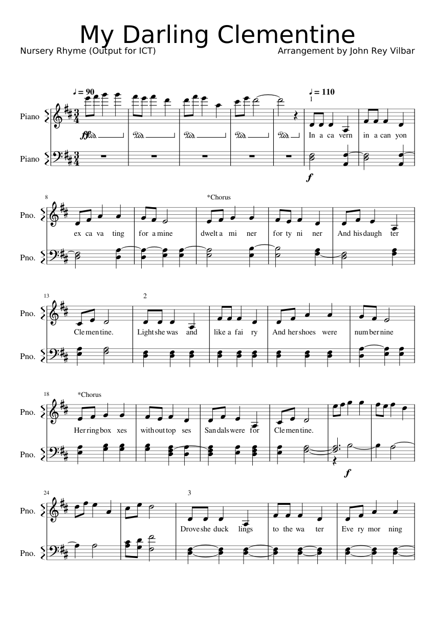 My Darling Music Sheet Download Handwritten And Printable Music Sheet And Music Scores