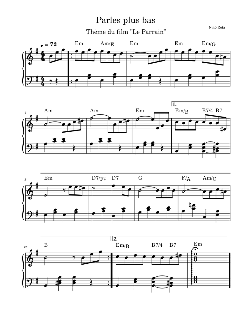 60 Dias Apaixonados Sheet music for Piano (Solo)