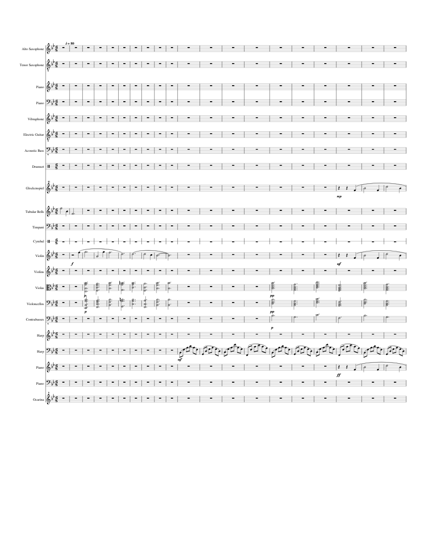 The Legend of Zelda: Ocarina of Time - Kakariko Village Sheet