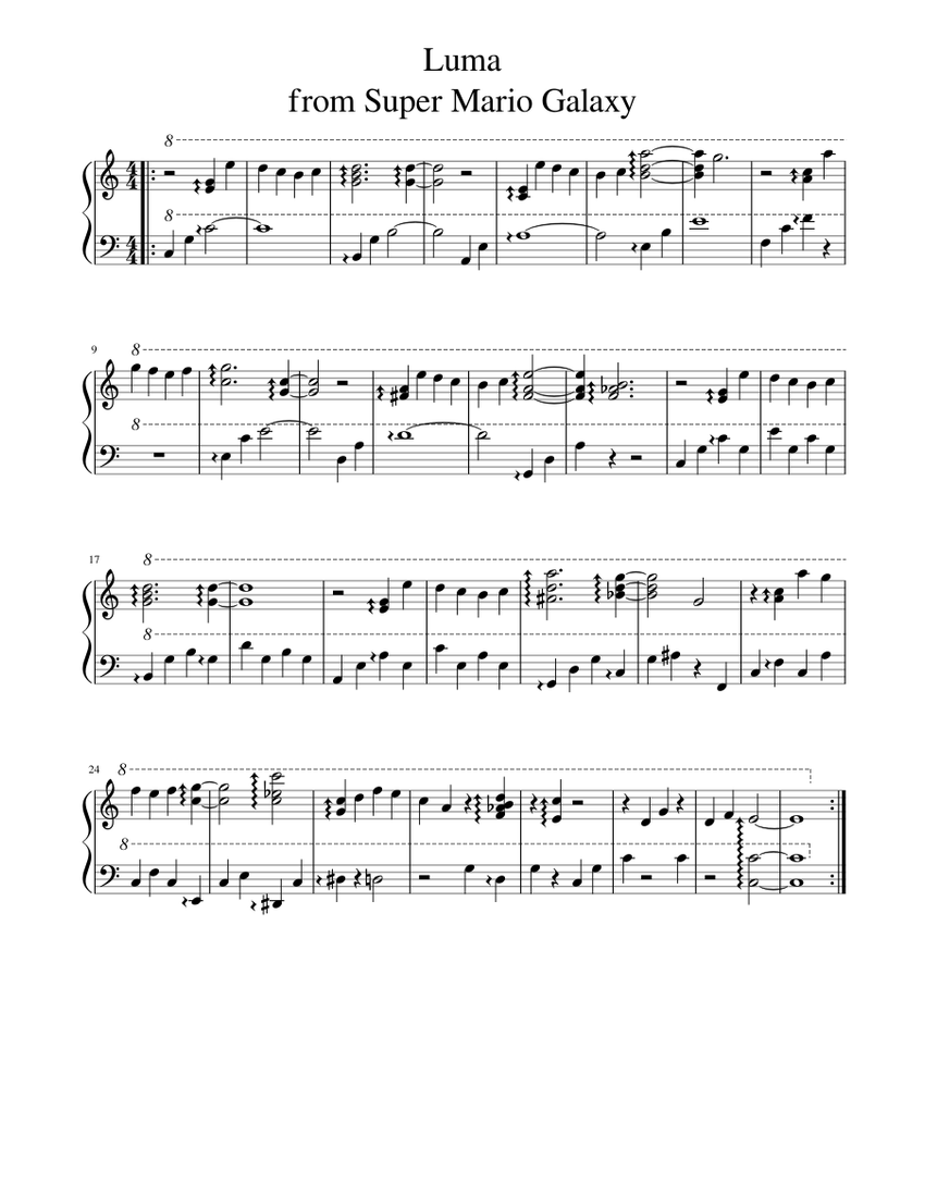 Luma Rosalina S Story Book From Super Mario Galaxy Piano Solo Sheet Music For Piano Solo Musescore Com Luma Rosalina S Story Book From Super Mario Galaxy Piano Solo Sheet Music For Piano Solo Musescore Com