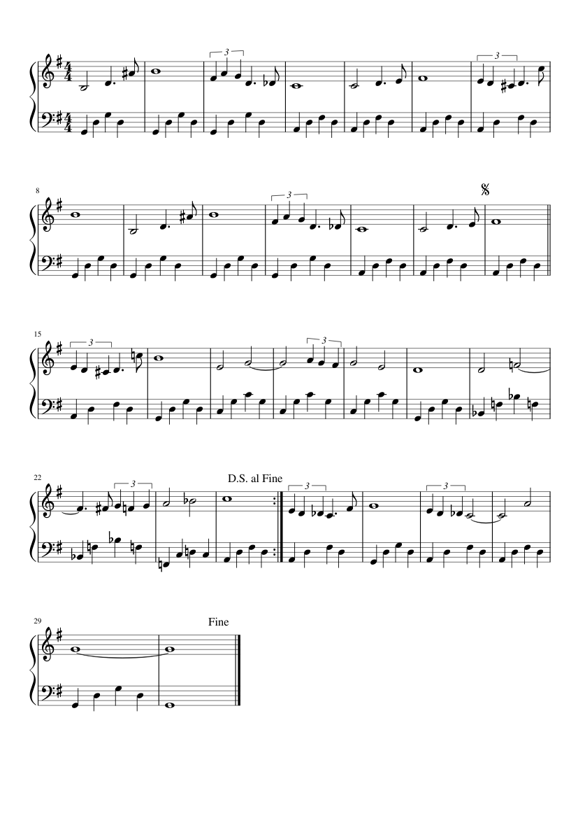 Tema de Lara Sheet music for Piano (Solo) | Musescore.com