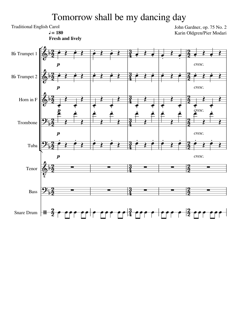 Tomorrow Shall Be My Dancing Day