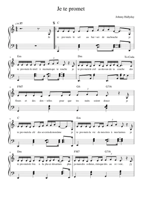 l'homme à la moto sheet music | Play, print, and download in PDF or MIDI sheet  music on Musescore.com