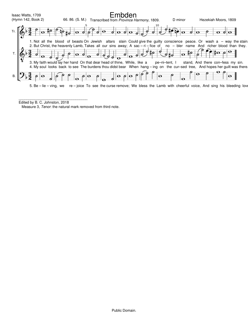 Embden - Hezekiah Moors