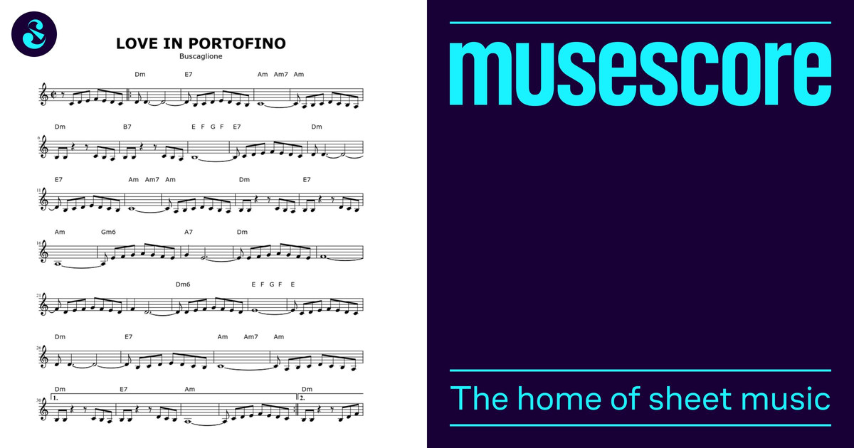 Love in Portofino Sheet music for Piano (Solo) Easy | Musescore.com