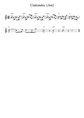 Free Ciuleandra by Misc tunes sheet music | Download PDF or print on  Musescore.com