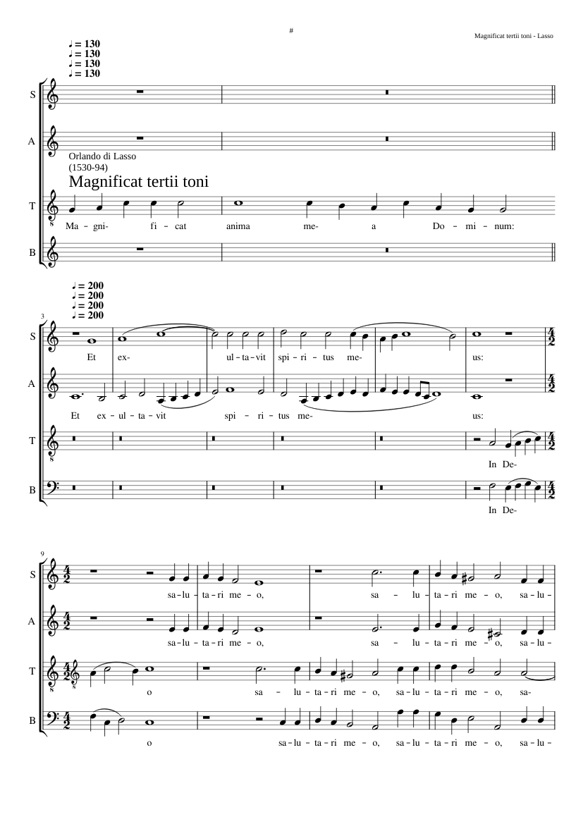 Magnificat tertii toni