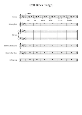 Free Chicago - Cell Block Tango by Misc Soundtrack sheet music | Download  PDF or print on Musescore.com