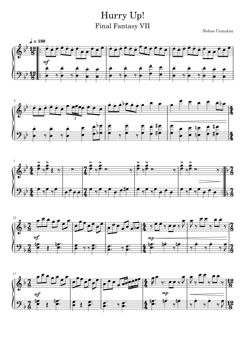 final fantasy vii hurry faster