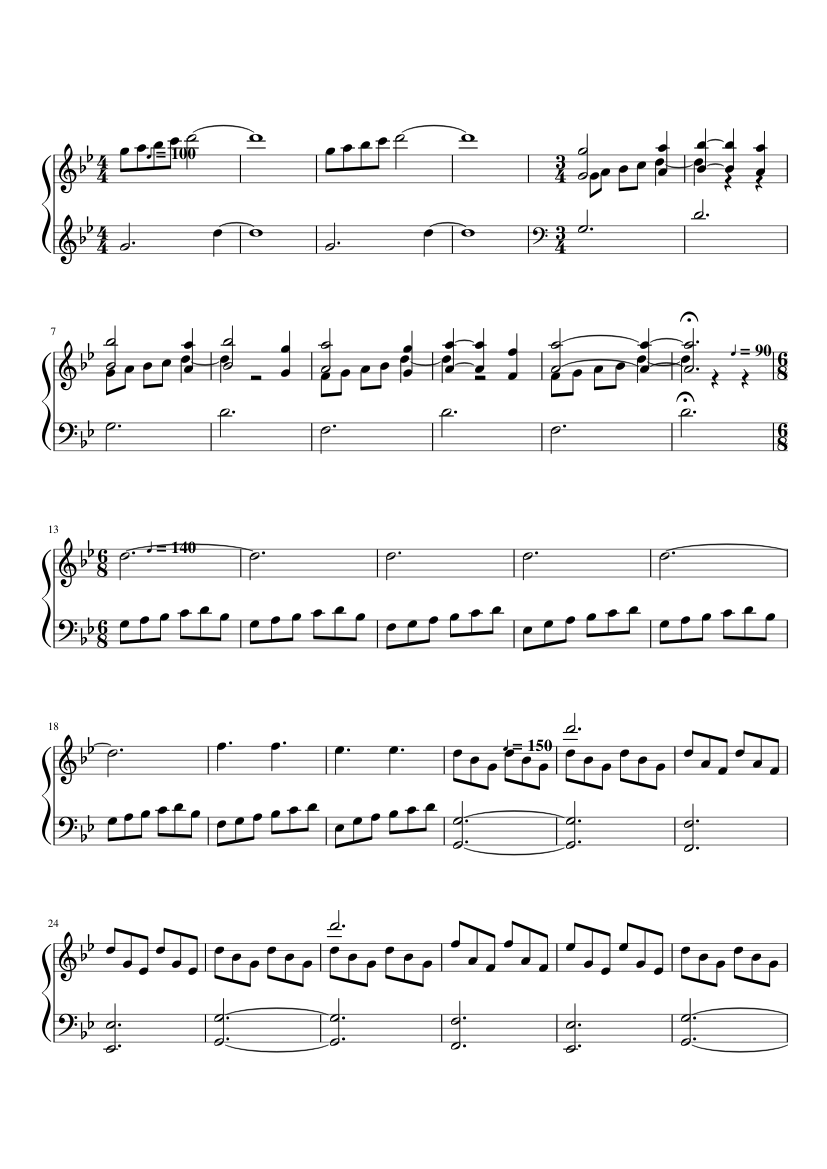 The Danish Girl Theme - Alexandre Desplat Sheet music for Harp (Solo) |  Musescore.com
