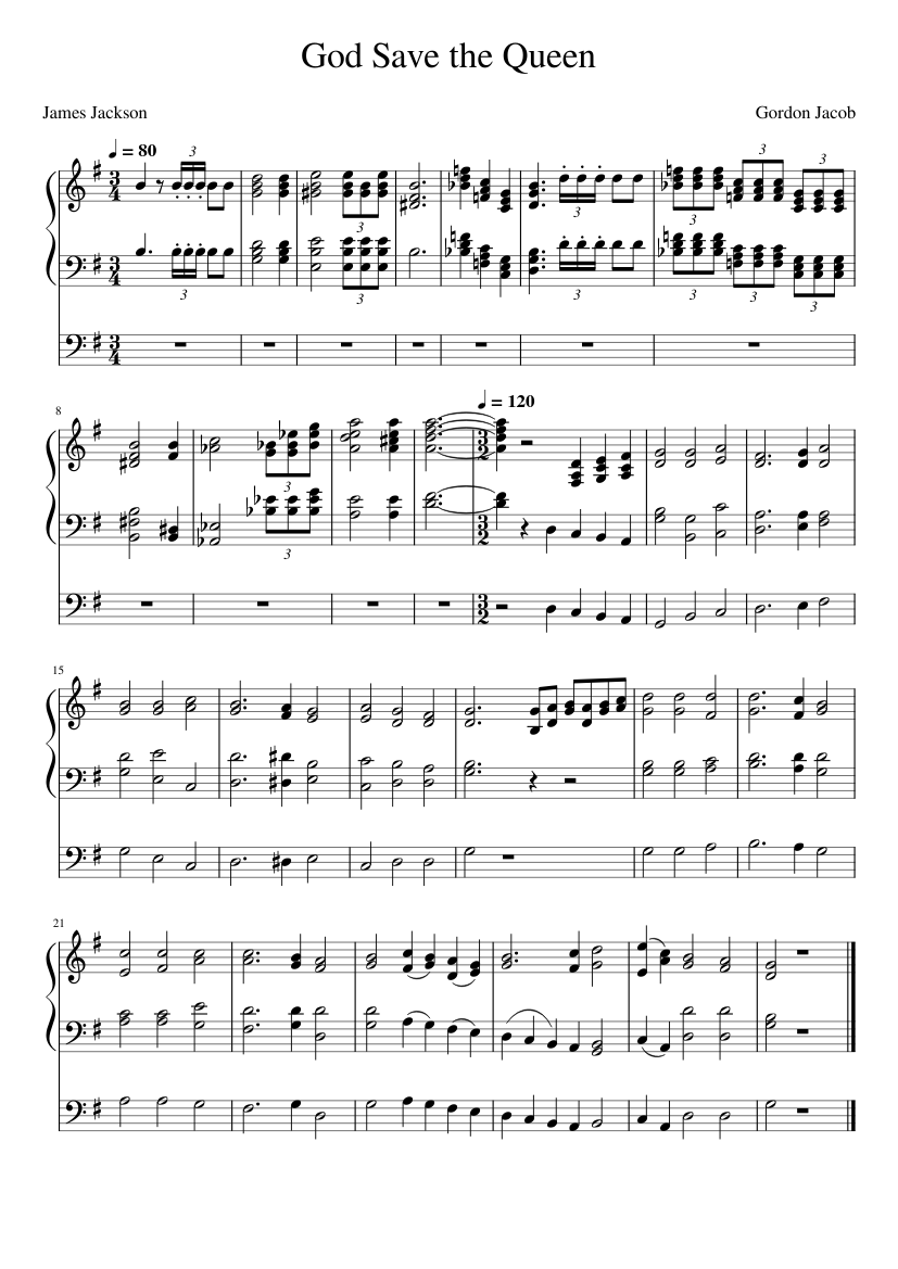God Save The King With Fanfare For Organ Sheet Music For Organ Solo God save the king with fanfare for organ sheet music for organ solo