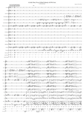 Free A Little Party Never Killed Nobody by Fergie sheet music | Download  PDF or print on Musescore.com