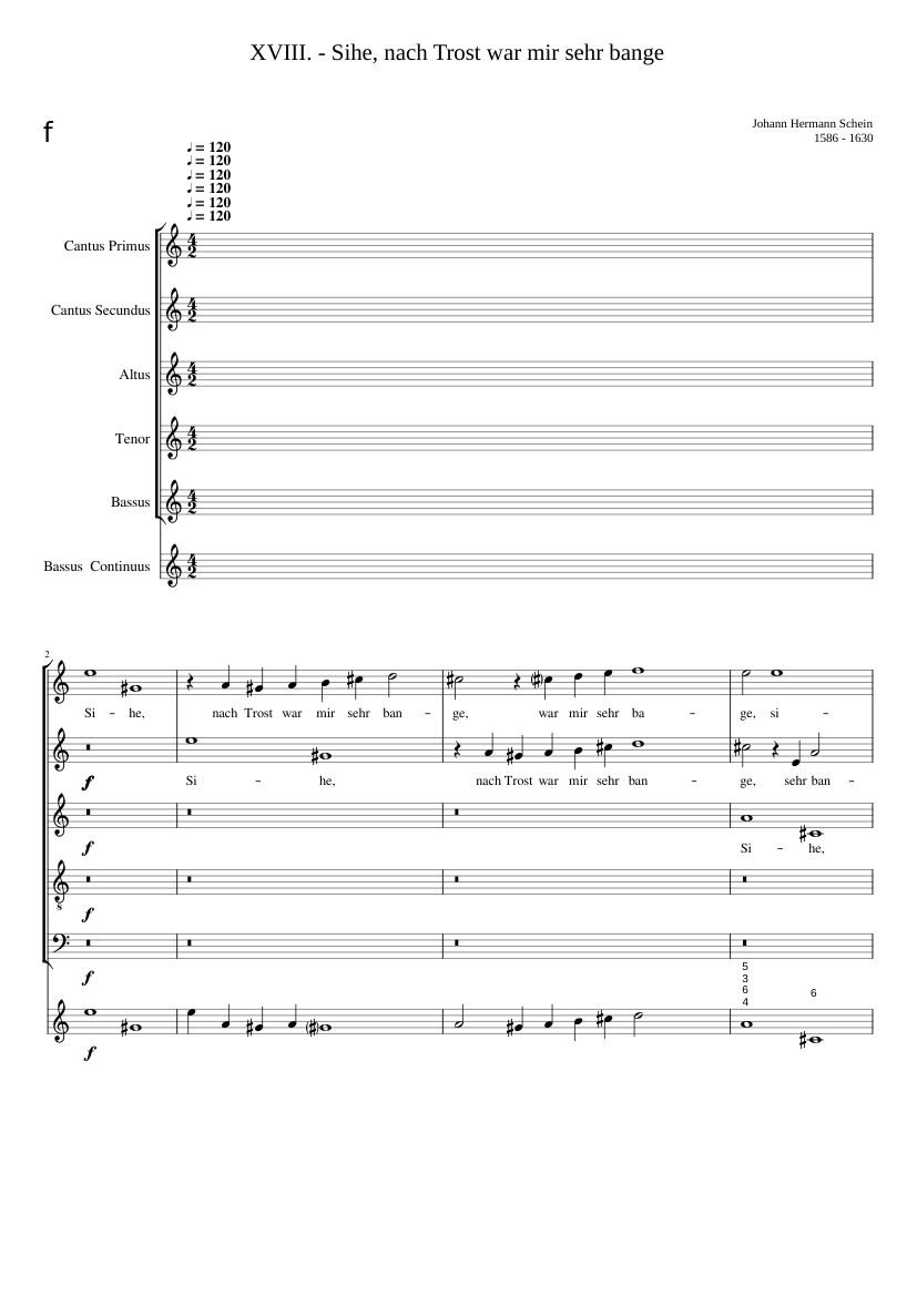 Siehe nach Trost war mir sehr bange