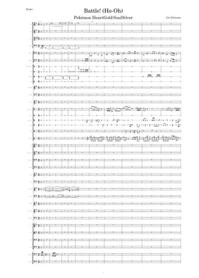 Pokémon HeartGold/SoulSilver - Transcribed Score sheet music  Play, print,  and download in PDF or MIDI sheet music on
