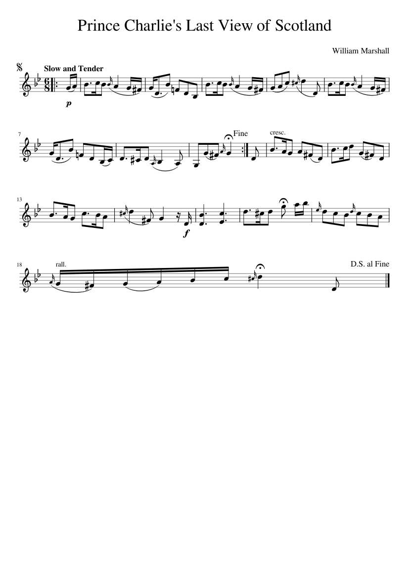 Prince Charlie's Last View of Scotland