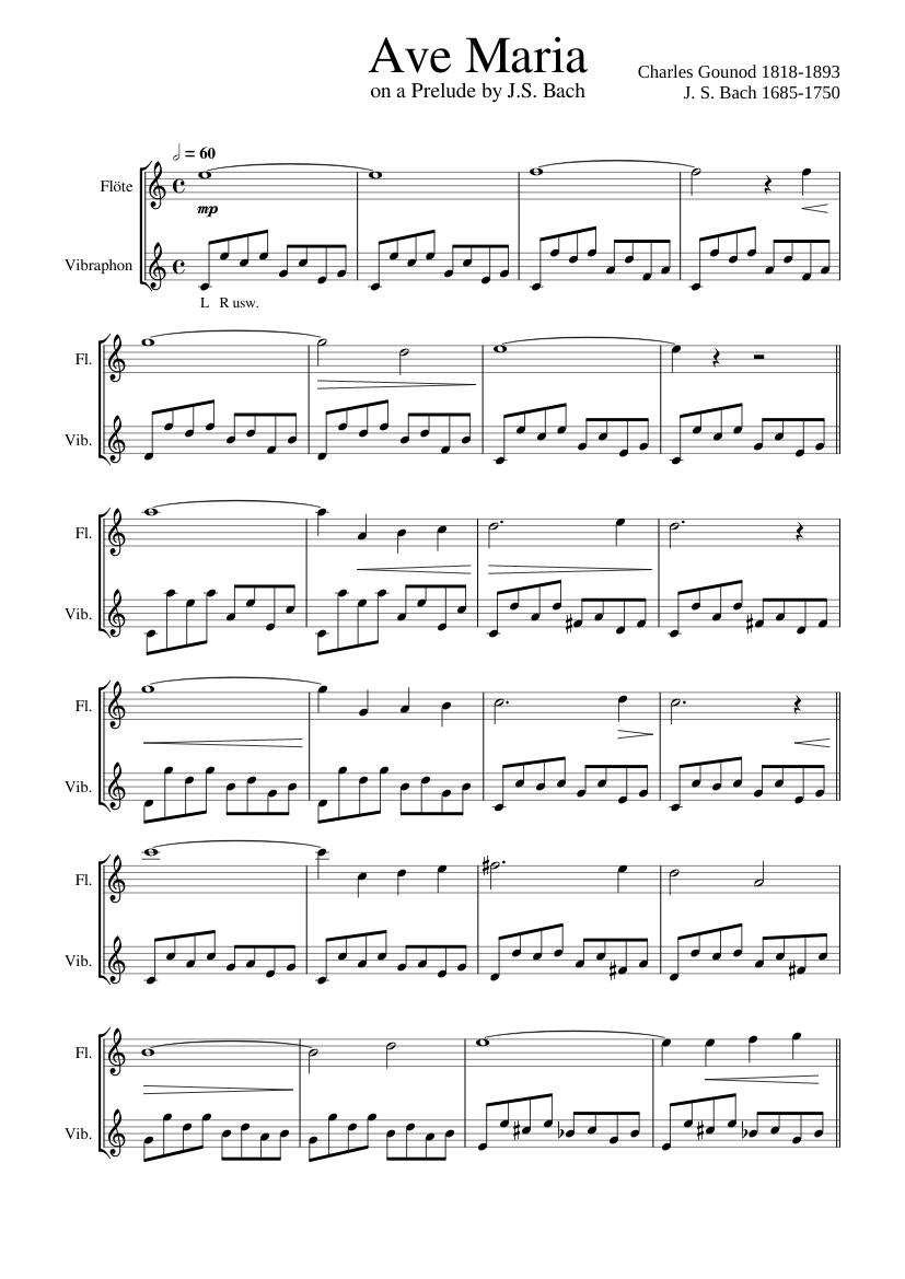 Ave Maria - Gounod/Bach - CG 89a – Charles Gounod Ave Maria Metallo 2023 -  piano tutorial
