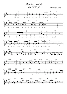 VERDI Giuseppe - Partition Chant et Piano. Aïda. - Livre Rare Book