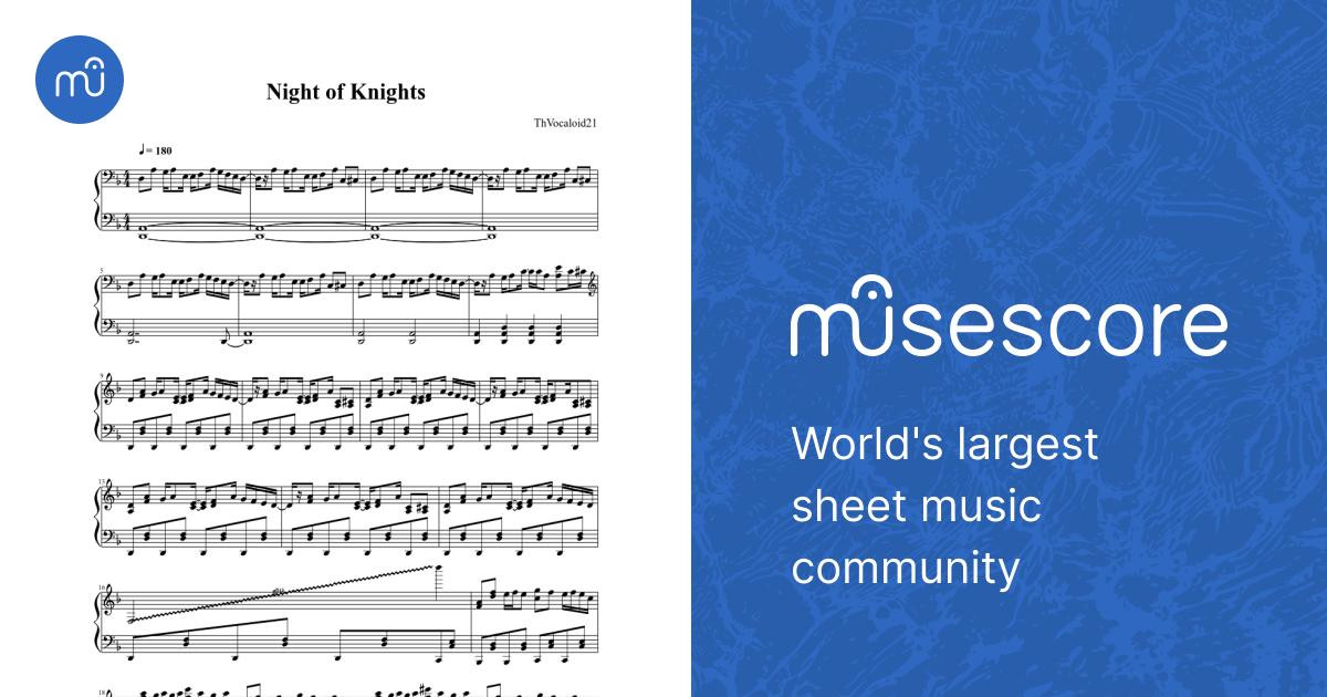 Night of Knights Sheet music for Piano (Solo) | Musescore.com