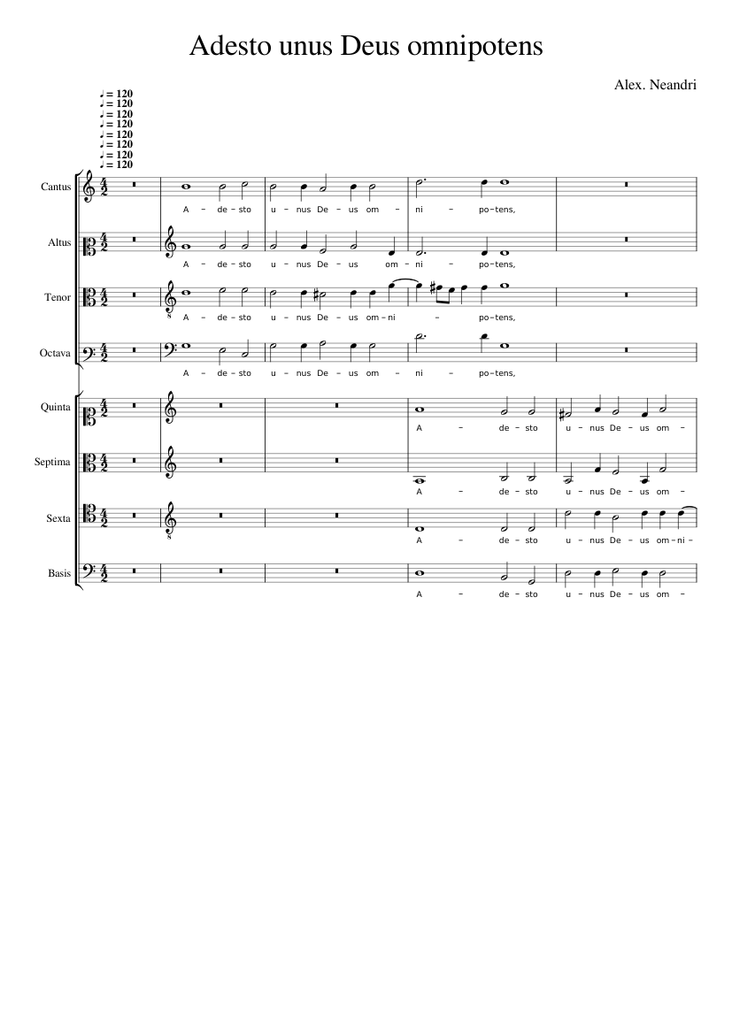 Adesto unus Deus omnipotens