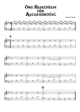 Drei Haselnüsse Für Aschenbrödel by Karel Svoboda free sheet music |  Download PDF or print on Musescore.com