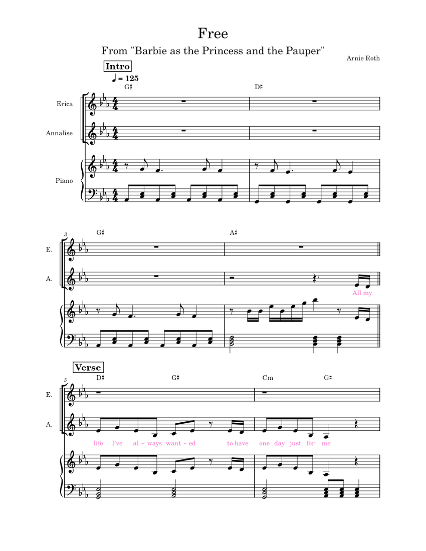 Barbie as the princess and the pauper - free – Misc Soundtrack (Duet ...