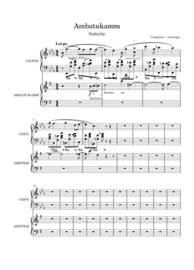 Ambatukam – Dreamybull Ambatukam Sheet music for Trumpet other (Solo)