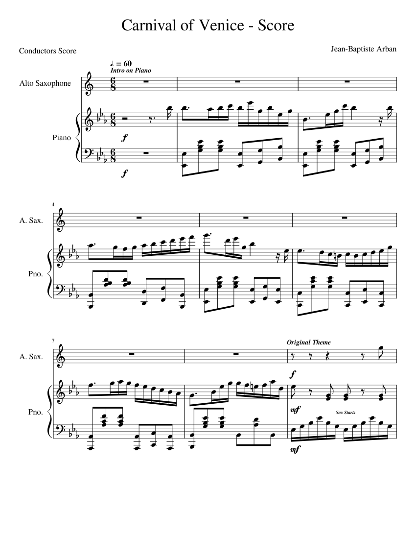 Fantaisie and Variations on The Carnival of Venice