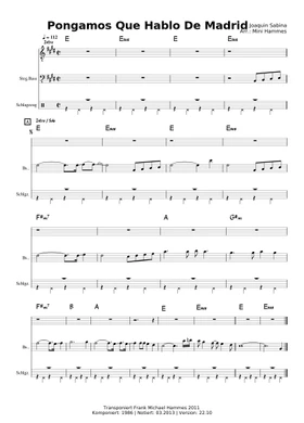 Joaquín Sabina free sheet music | Download PDF or print on Musescore.com