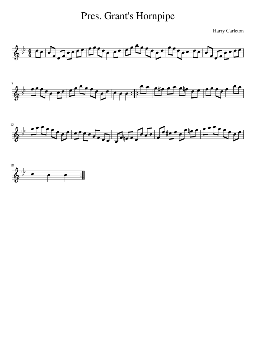 Pres. Grant's Hornpipe