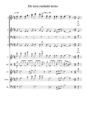 Ó, Noite Santa - piano/órgão e solista e coro SATB Sheet music for Piano,  Vocals (Mixed Trio)