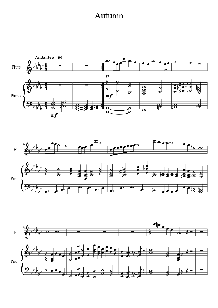 autumn-sheet-music-for-piano-flute-solo-musescore