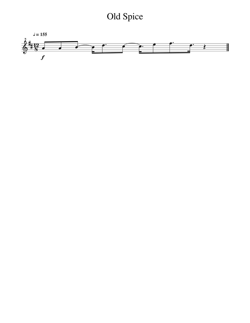 Old Spice Whistle Sheet music for Flute other (Solo) | Musescore.com