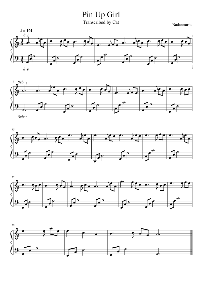 Pin on sheet music