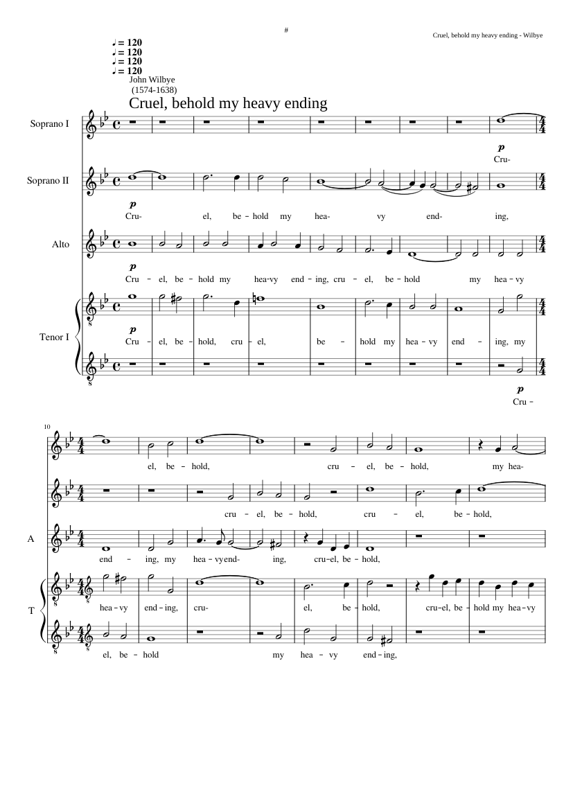 Cruel behold my heavy ending