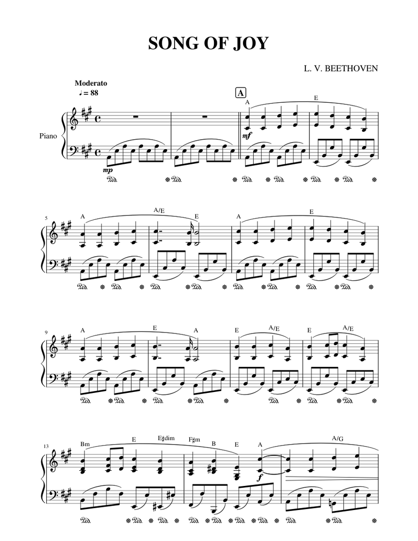 SONG OF JOY Sheet music for Piano (Solo)