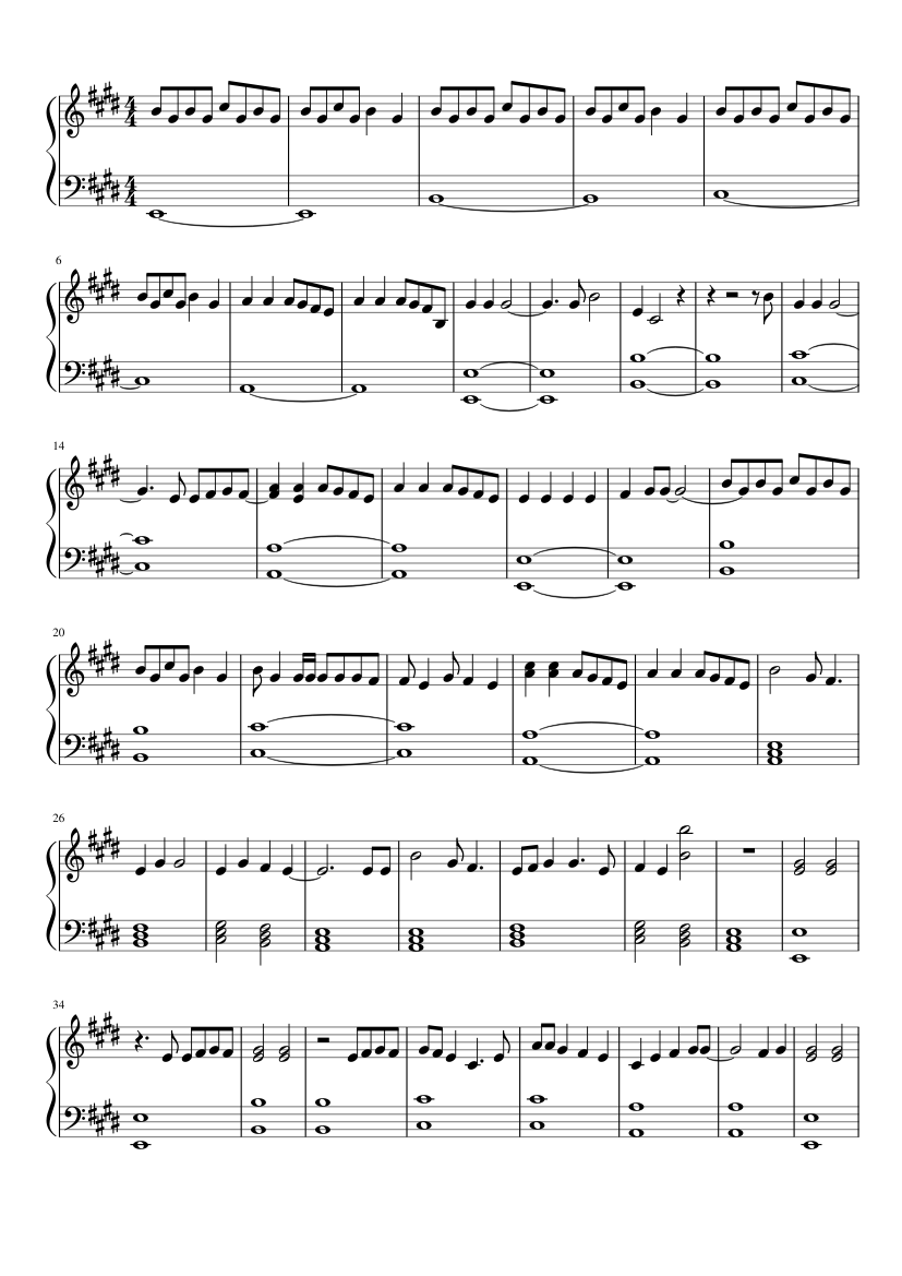 Save Rock and Roll - Fall Out Boy Sheet music for Piano (Solo) |  Musescore.com