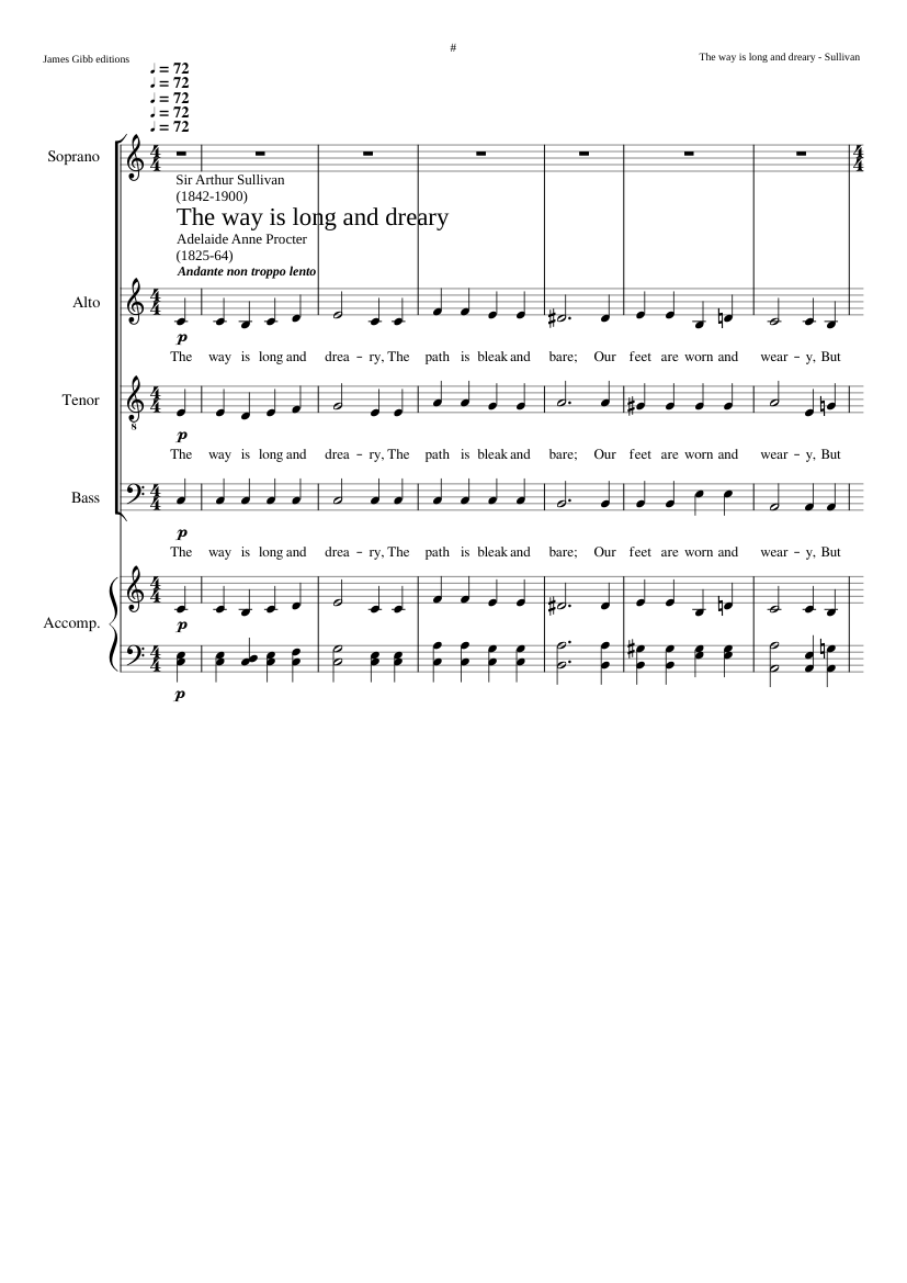 The way is long and dreary