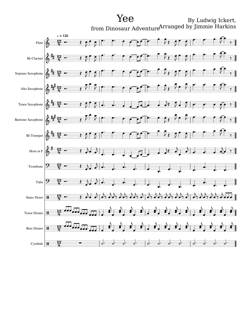 Spongebob: Skirt Grass Chase - For Trumpet Sheet music for Trumpet in  b-flat (Solo)