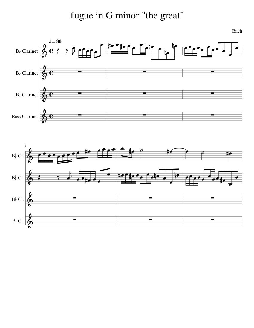 Fantasia and Fugue in G minor BWV 542