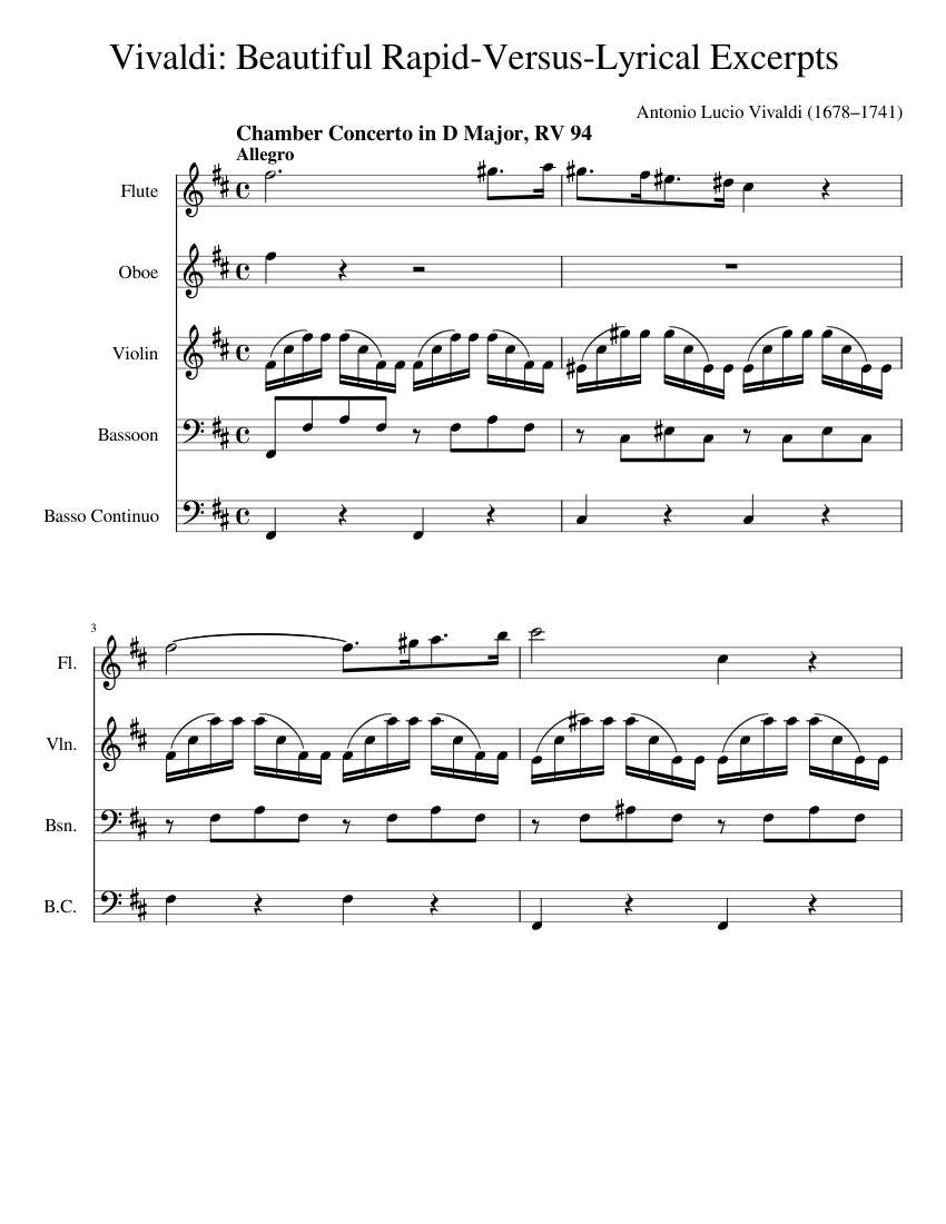 Concerto for 2 Violins in A minor RV 522