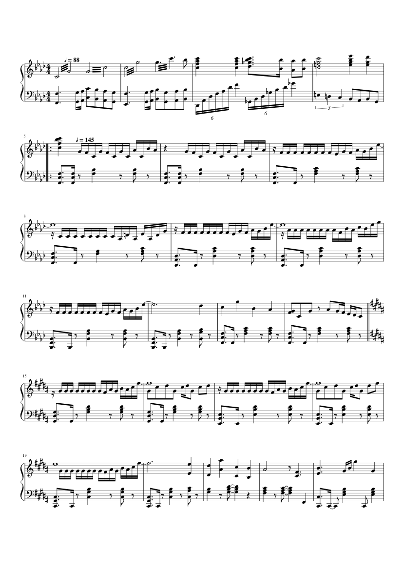Kirbys return to dreamland Sheet music for Piano (Solo)